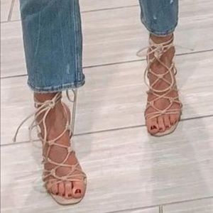 Public Desire Lace Up Heels